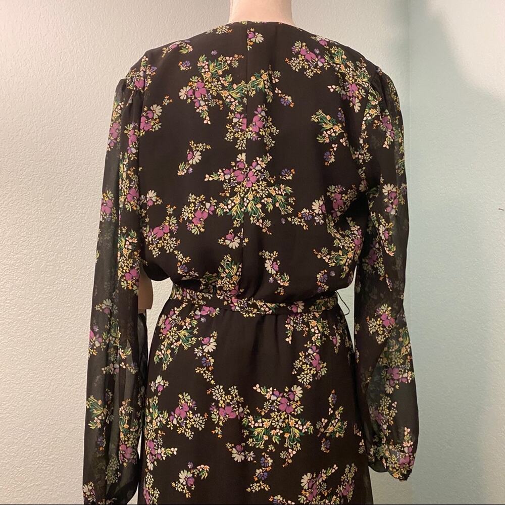 Q&A Los Angeles "Glitz & Glam Black Floral Midi - Picture 12 of 16
